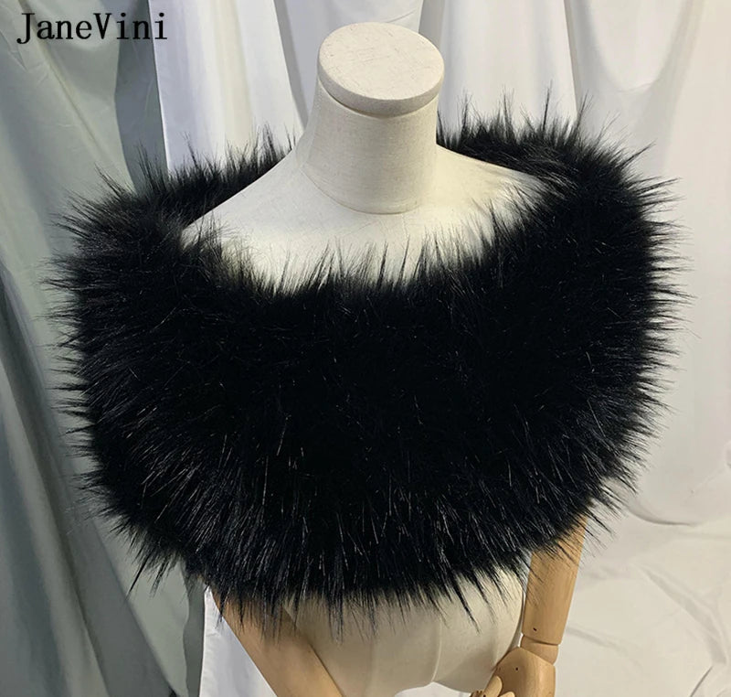 
                      
                        Faux Fur Wedding Shawl Bolero Wrap Bridal Stole
                      
                    