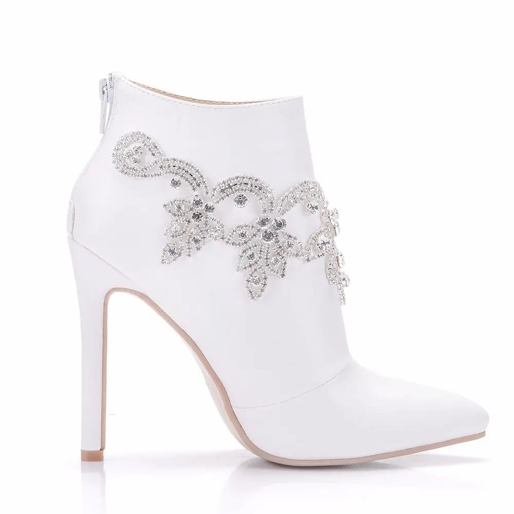 
                      
                        Crystal Queen Fashion High Heel Party Wedding Ankle Boots
                      
                    