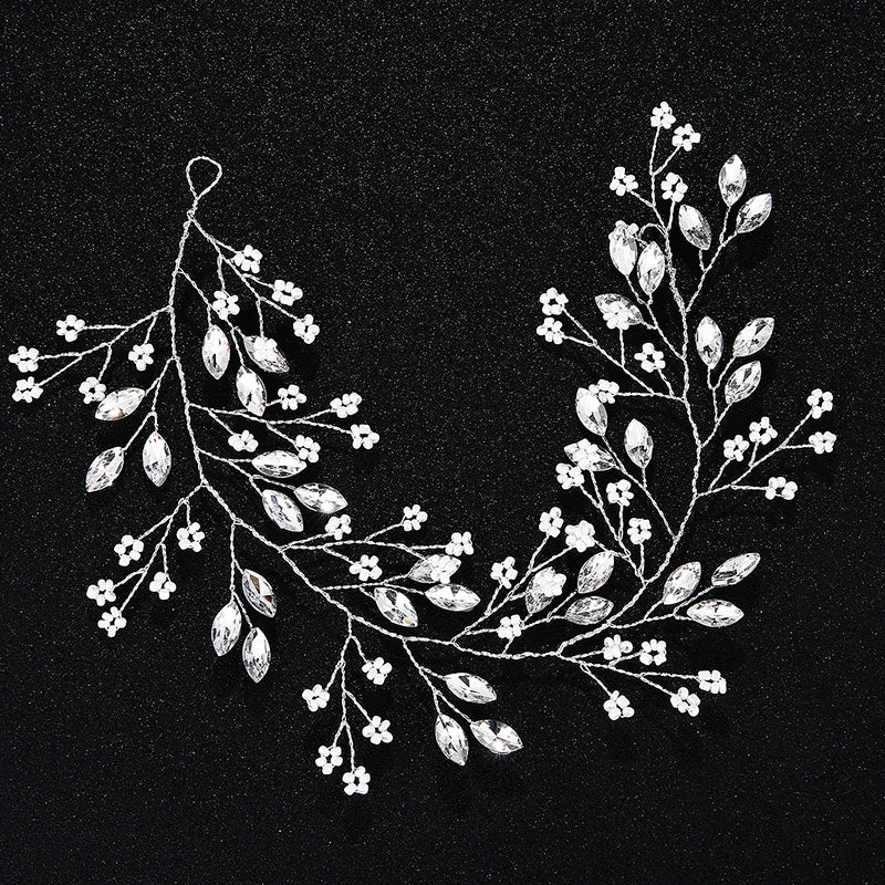 Handmade Flower Leaf Headbands Bridal Hair Vine Accessories