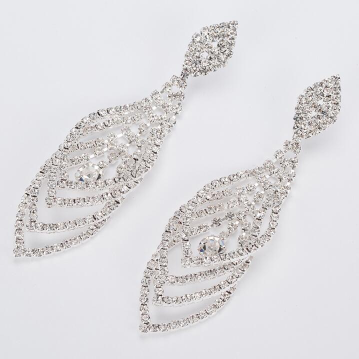 Fashion Earrings Wedding Formal Event  Leaves Drop Crystal Earrings