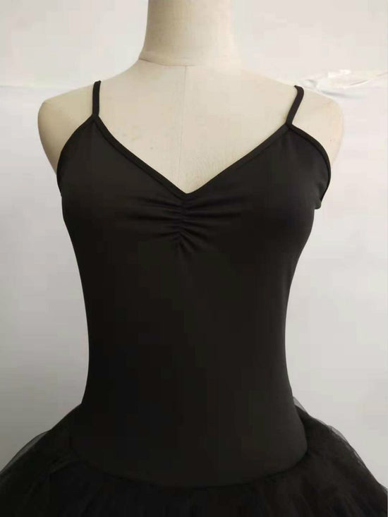 Swan Ballet Costume Sleeveless Backless Professional Long Tutu For Girls