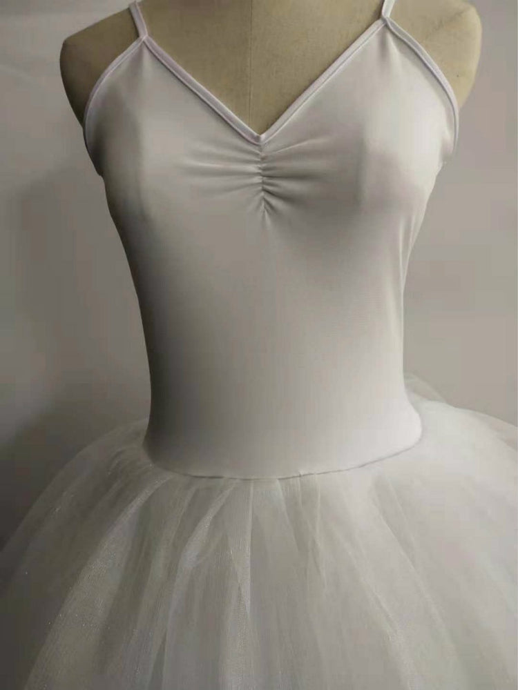 
                      
                        Swan Ballet Costume Sleeveless Backless Professional Long Tutu For Girls
                      
                    