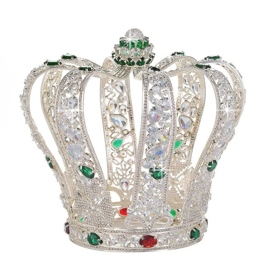 Vintage Full Cubic Zirconia Crown Elegant Party Jewelry Accessory