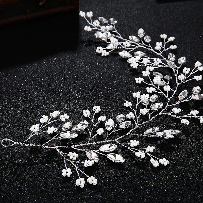 
                      
                        Handmade Flower Leaf Headbands Bridal Hair Vine Accessories
                      
                    