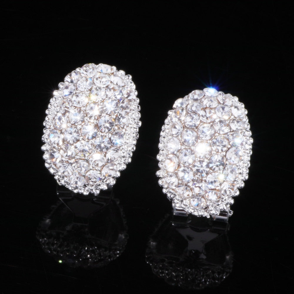 Classic Design Romantic Jewelry AAA Cubic Zirconia Stone Stud Earrings