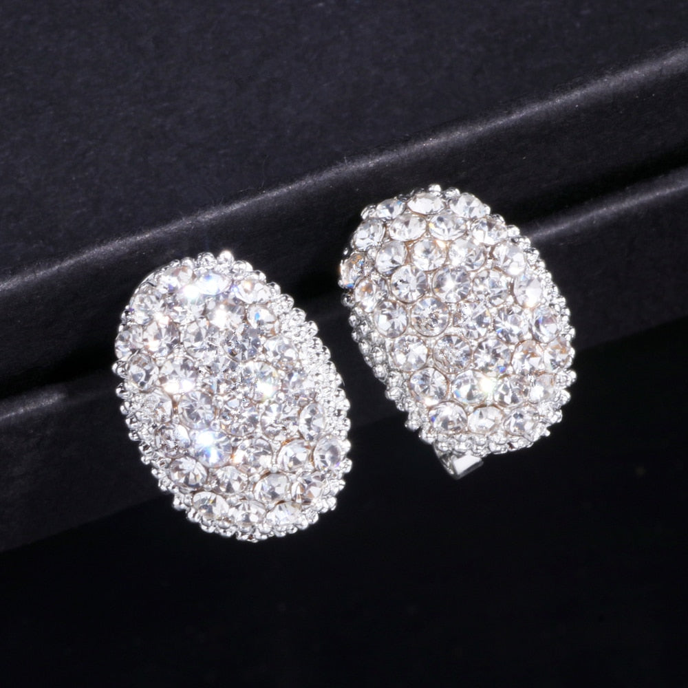 
                      
                        Classic Design Romantic Jewelry AAA Cubic Zirconia Stone Stud Earrings
                      
                    