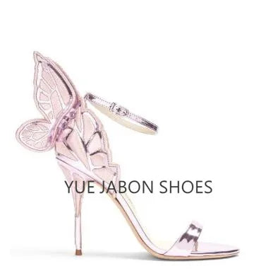 
                      
                        Women Summer Sandals Fashion Butterfly High Heel Ankle Strap Shoes
                      
                    