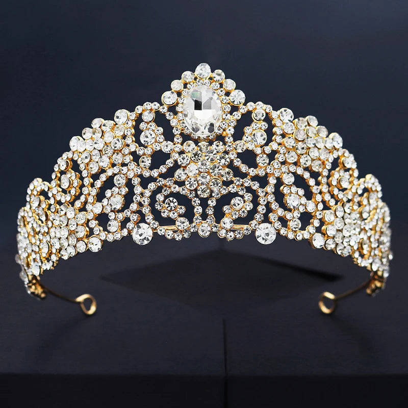 Crystal Tiara Bridal Wedding Crown Hair Accessory