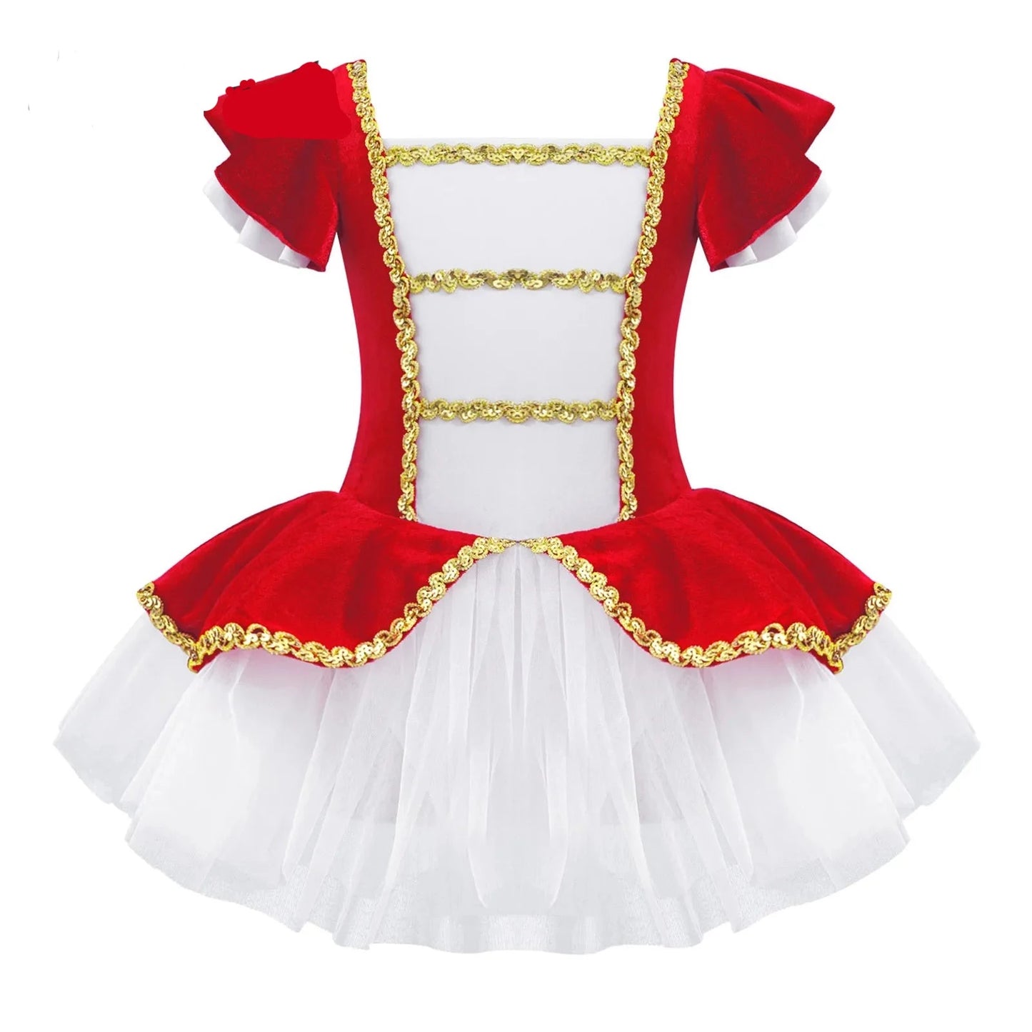 Girls Ballet Dance Leotard Tutu Princess Dress for Stage Performance