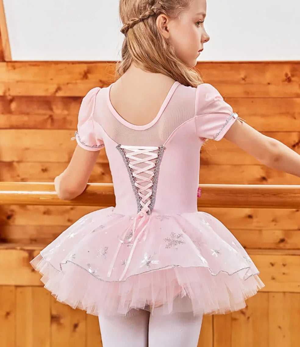 Girls Ballerina Dress  Snowflake Classical Dance Costume