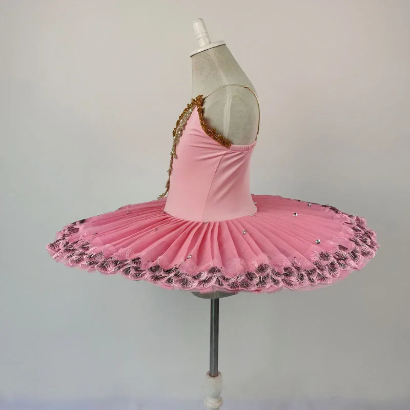 Pink Blue Professional Ballet Tutu For Girls Ballerina Dance Costume