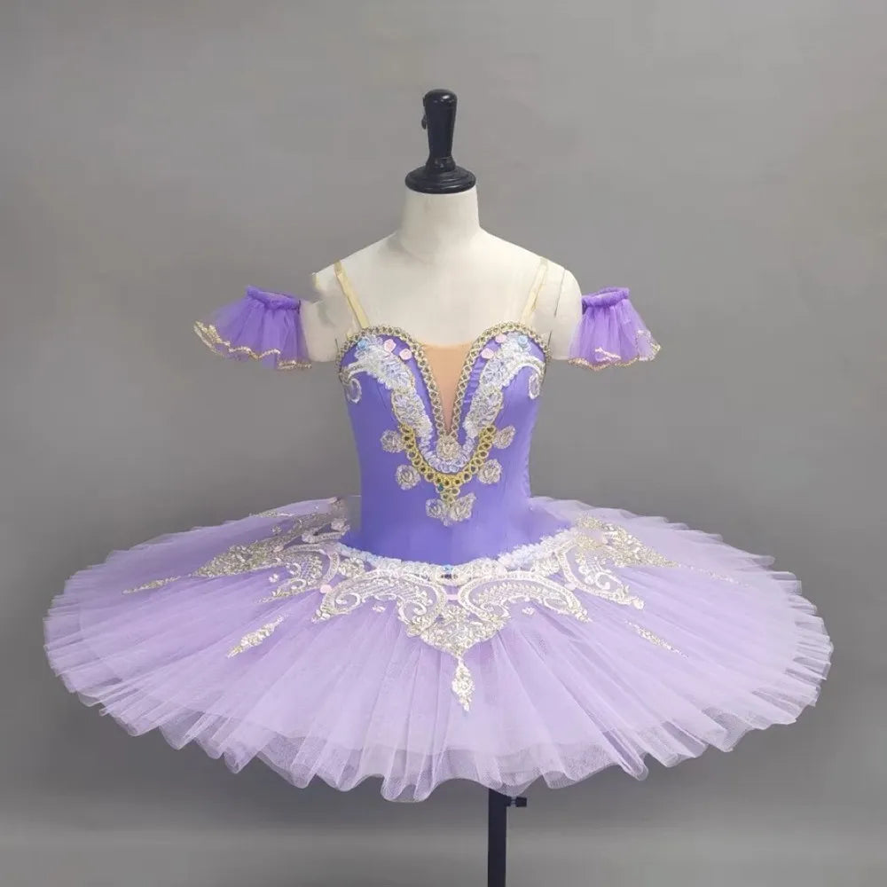 Girls Purple Ballet Professional Tutu Competition Dance Costume