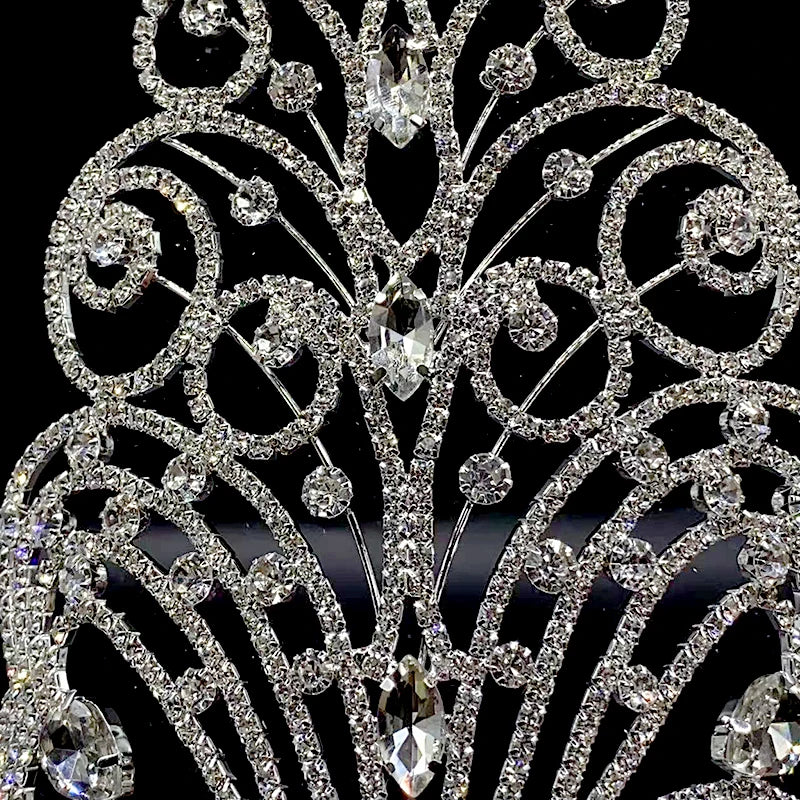 
                      
                        Large Tall Crystal Beauty Pageant Tiara Crown Hair Accessory
                      
                    