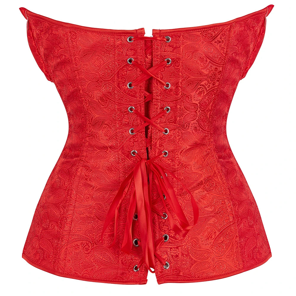 
                      
                        Fashion Waist Cinching Victorian Corselet Crop Top Bustier
                      
                    