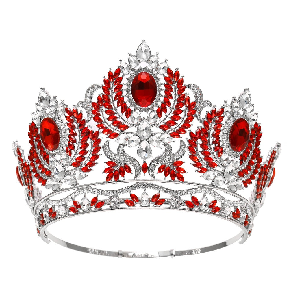 Pageant Tiara European Crystal Round Crown Hair Accessory  display picture 2