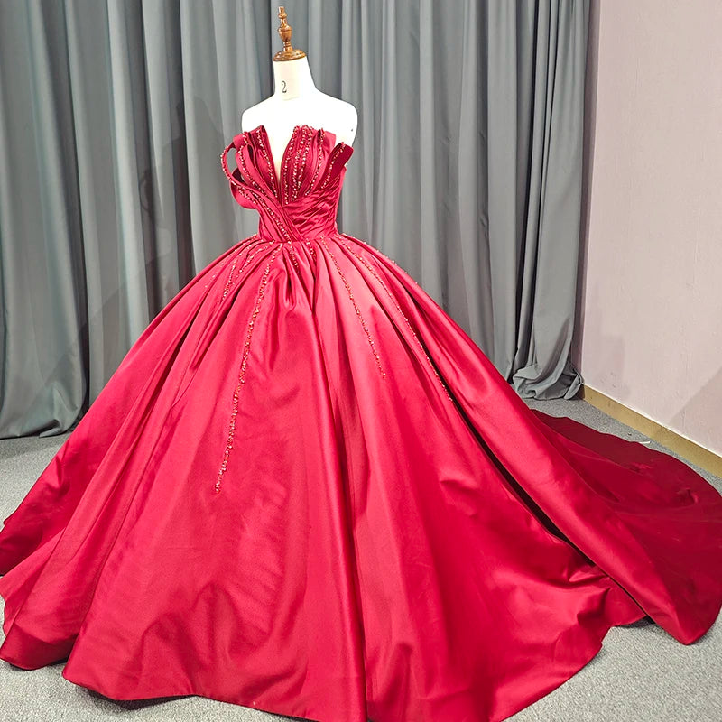 
                      
                        Strapless Quinceañera Dress Ball Gown Pleat
                      
                    