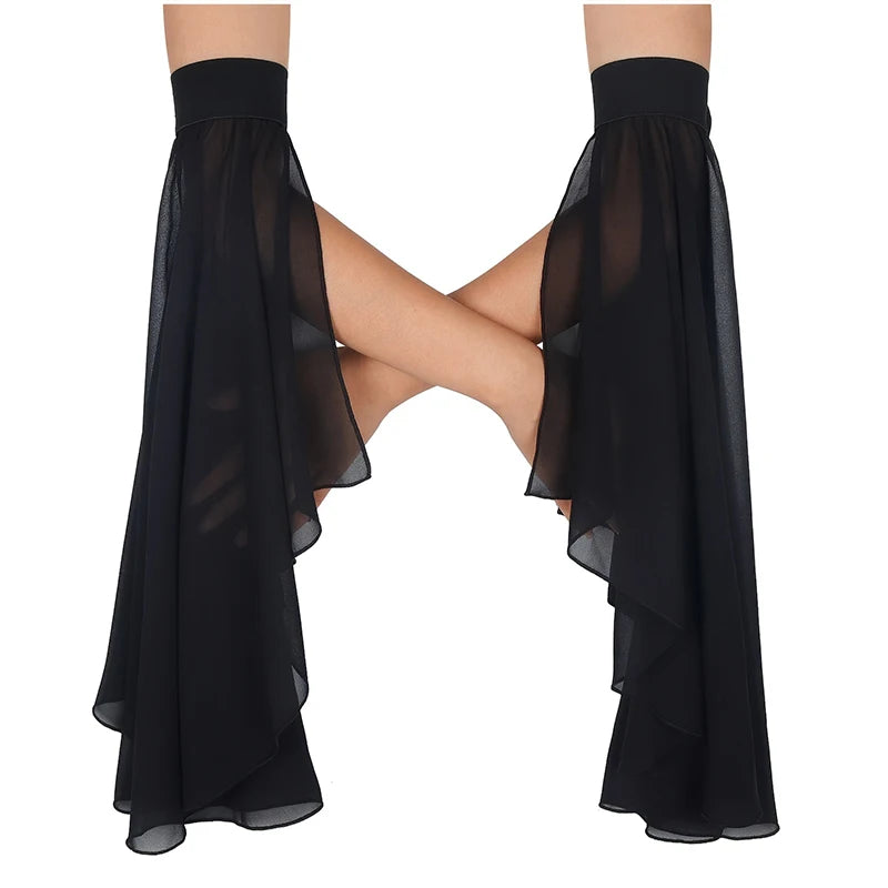
                      
                        Black sheer skirt worn by a person on a white background
                      
                    