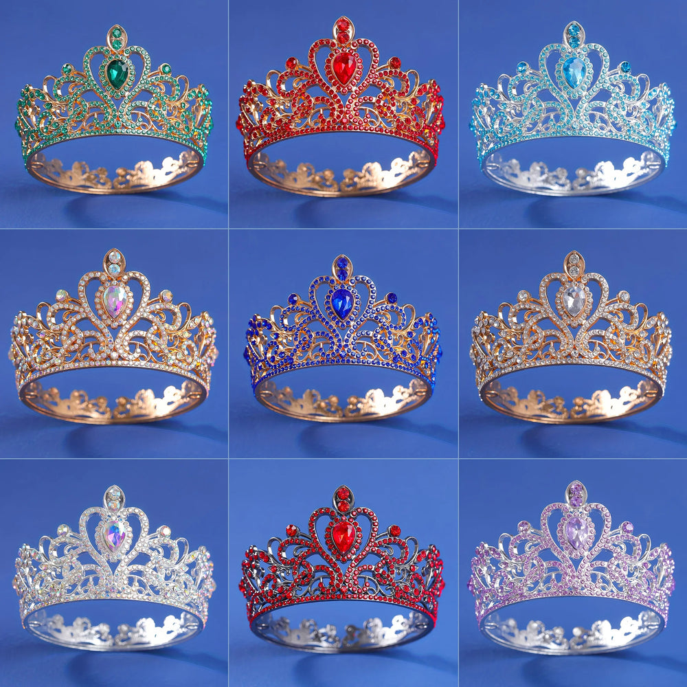 
                      
                        Round Diadem Royal Queen King Tiara Crown Wedding Party Pageant Jewelry Accessories
                      
                    