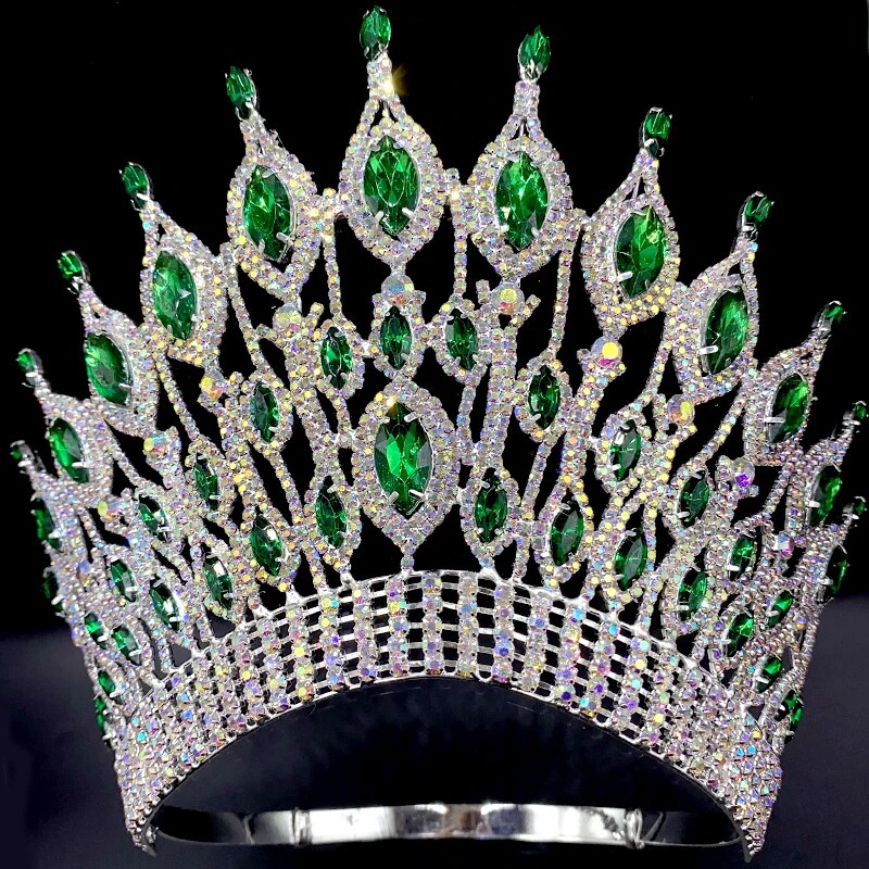 
                      
                        Large Crystal Queen Rhinestone Tiara Party Stage Show Tiara Crown
                      
                    