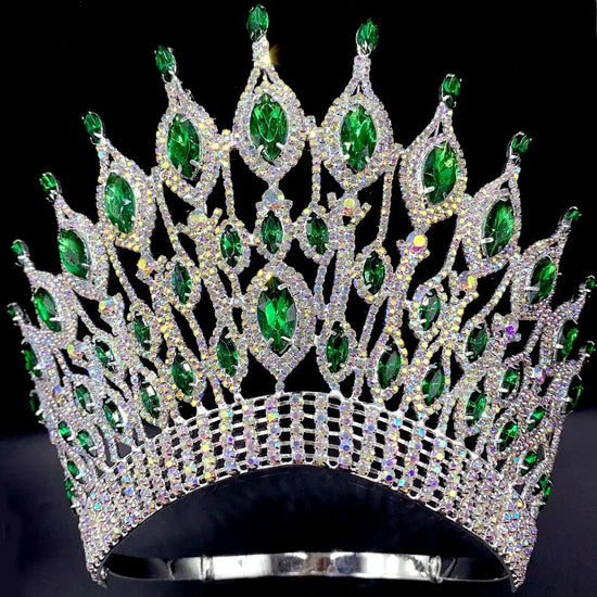 Large Crystal Queen Rhinestone Tiara Party Stage Show Tiara Crown