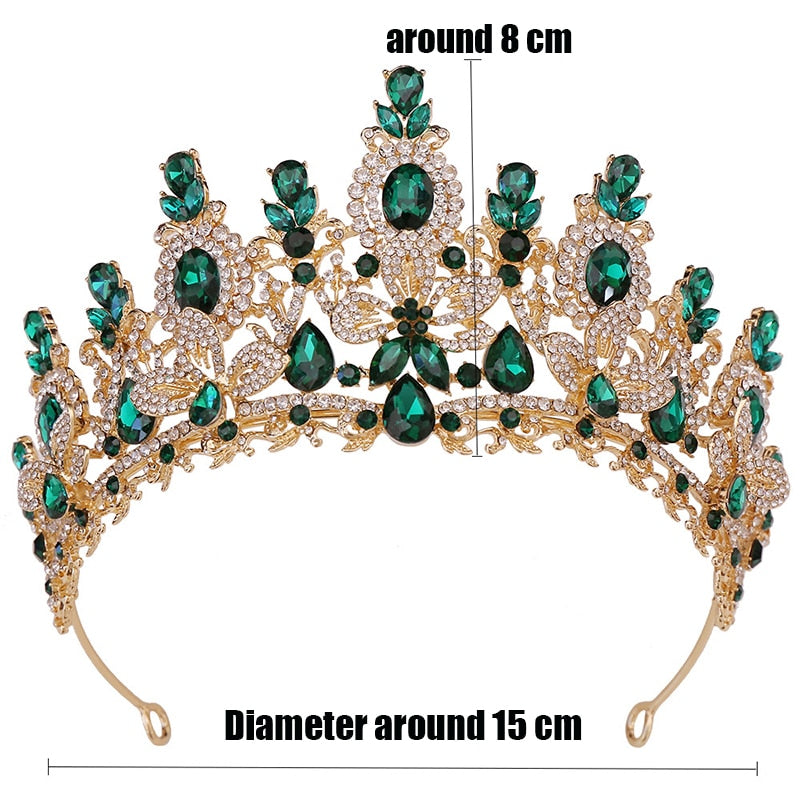 Royal Bridal Wedding Pageant Crown Princess Tiaras Hair Accessories ...