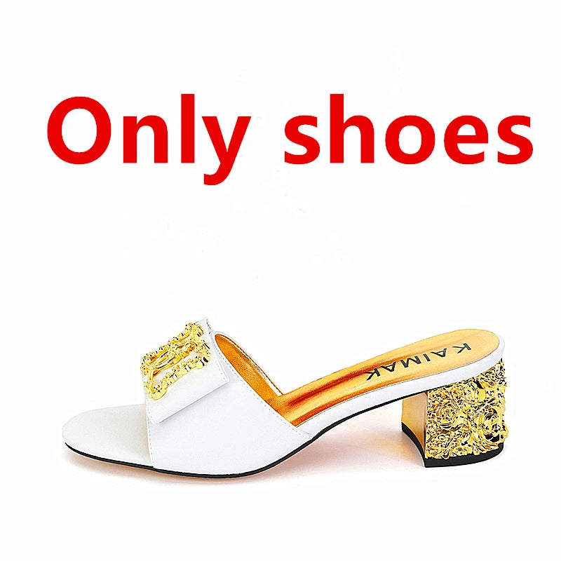 
                      
                        Italian Fashion Slippers Summer Women High Heel Party Shoes
                      
                    