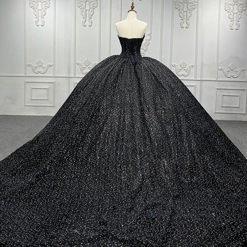 
                      
                        Quinceañera Black Ball Gown Party Dress
                      
                    