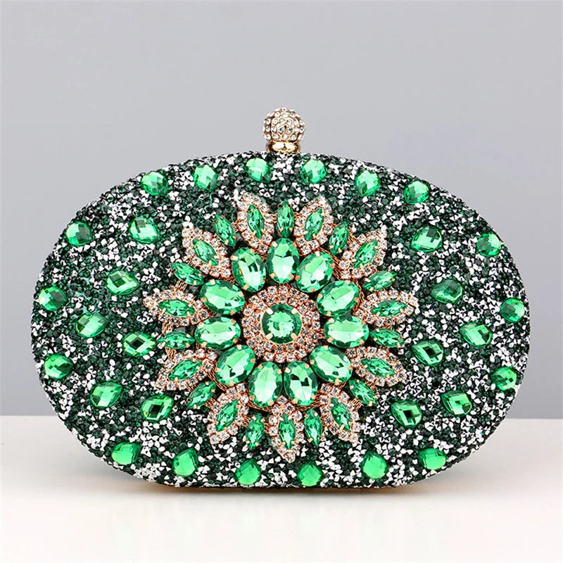 
                      
                        Crystal Floral Evening Mini Clutch Purse Cosmetic Evening Purse, elevate your evening ensemble with this radiant crystal clutch, designed to hold your essentials 
                      
                    