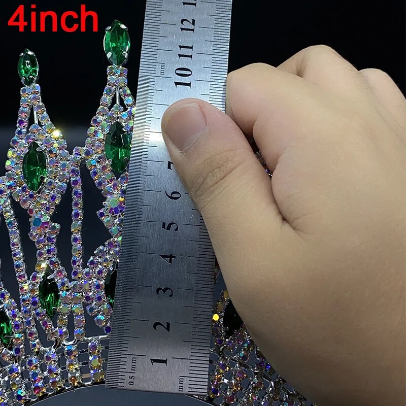 
                      
                        Large Crystal Queen Rhinestone Tiara Party Stage Show Tiara Crown
                      
                    