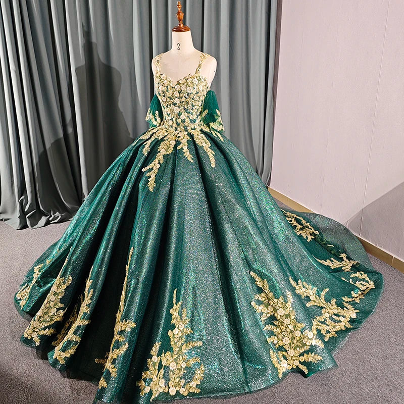 
                      
                        Sequined Ball Gown Quinceañera Dress
                      
                    