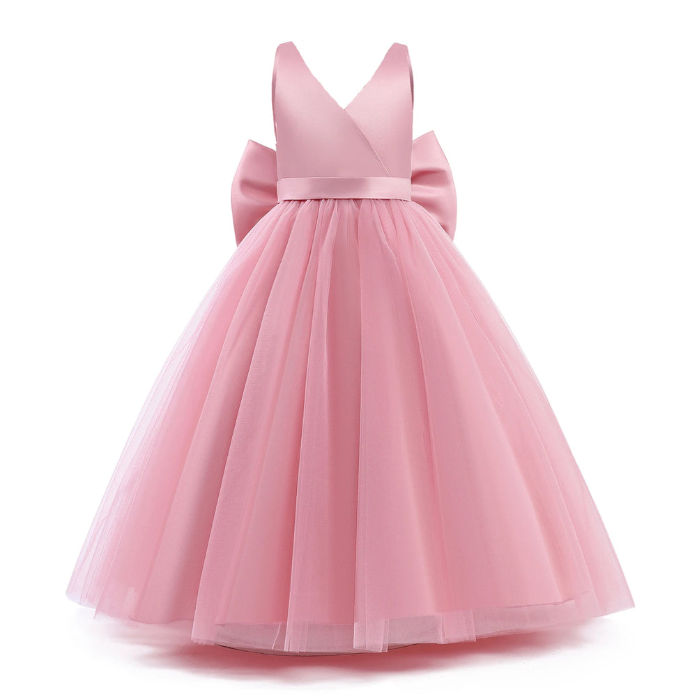 Girls Princess Party Dress Elegant Wedding Pageant Flower Girl Gown