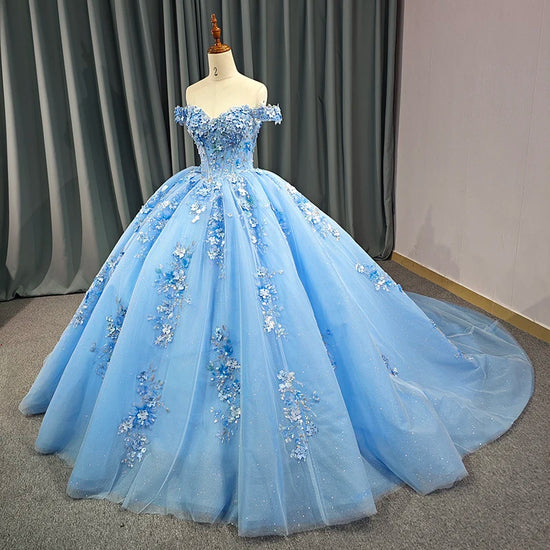 Blue Quinceañera Dress