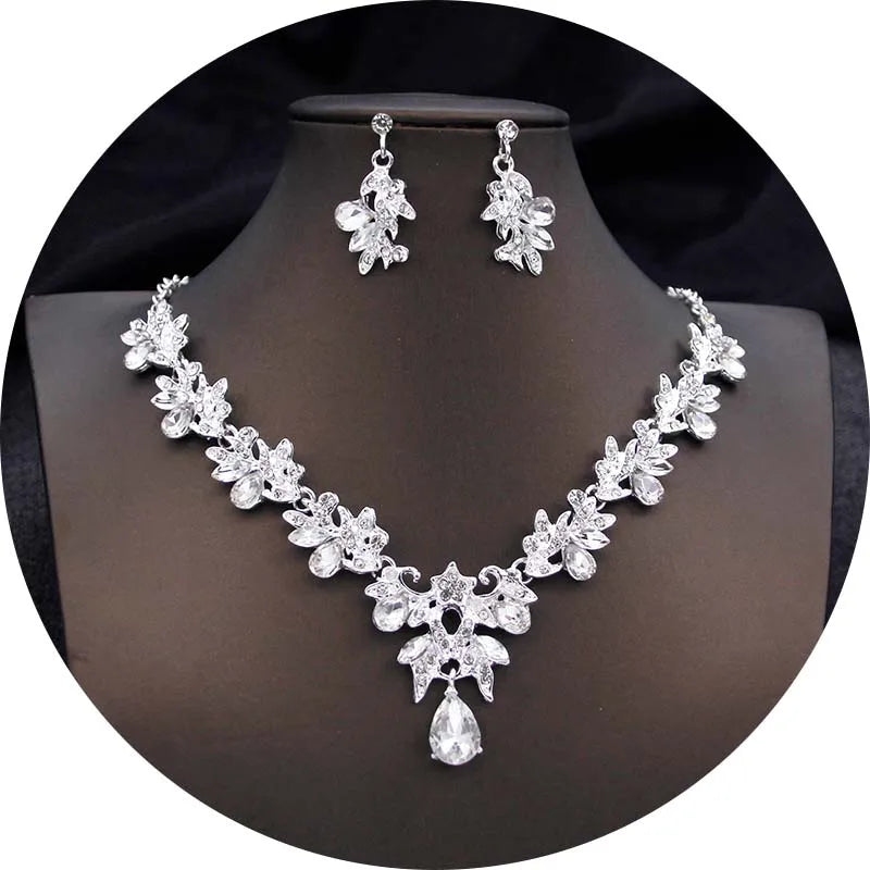 
                      
                        Big Tiara Jewelry Sets Crown Necklace And Earrings Accessories
                      
                    