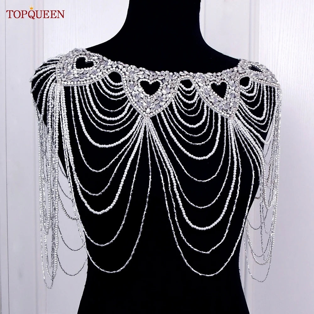 
                      
                        Crystal Beaded Bridal Shoulder Chain Wedding Dress Accessory
                      
                    