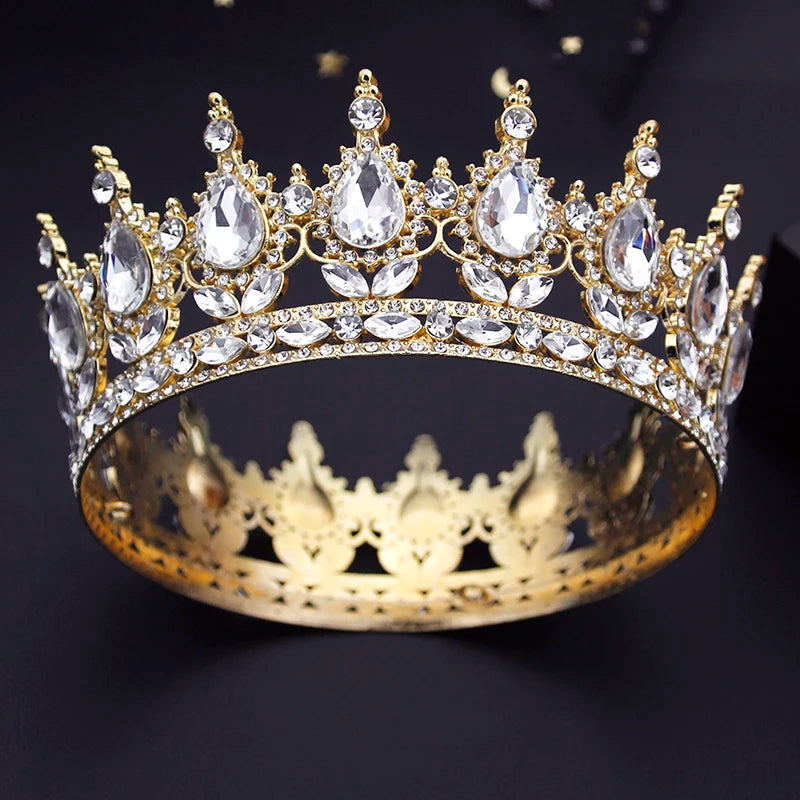 
                      
                        Round Royal Queen King Full Round Crown Party Costume Accessory
                      
                    