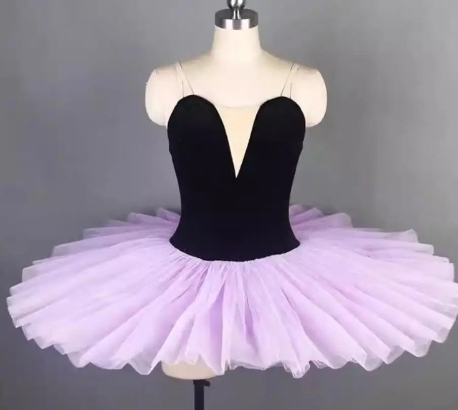 
                      
                        Professional Tutu Black Light Purple Ballet Dance Costume For Girls
                      
                    