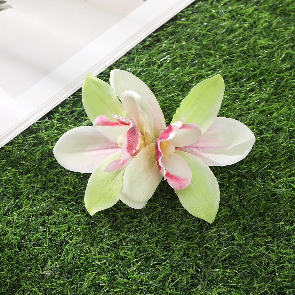 
                      
                        Orchid Flower Hair Clip Bohemian Small Hairpin Bridal Barrette Beach Wedding Accessories
                      
                    