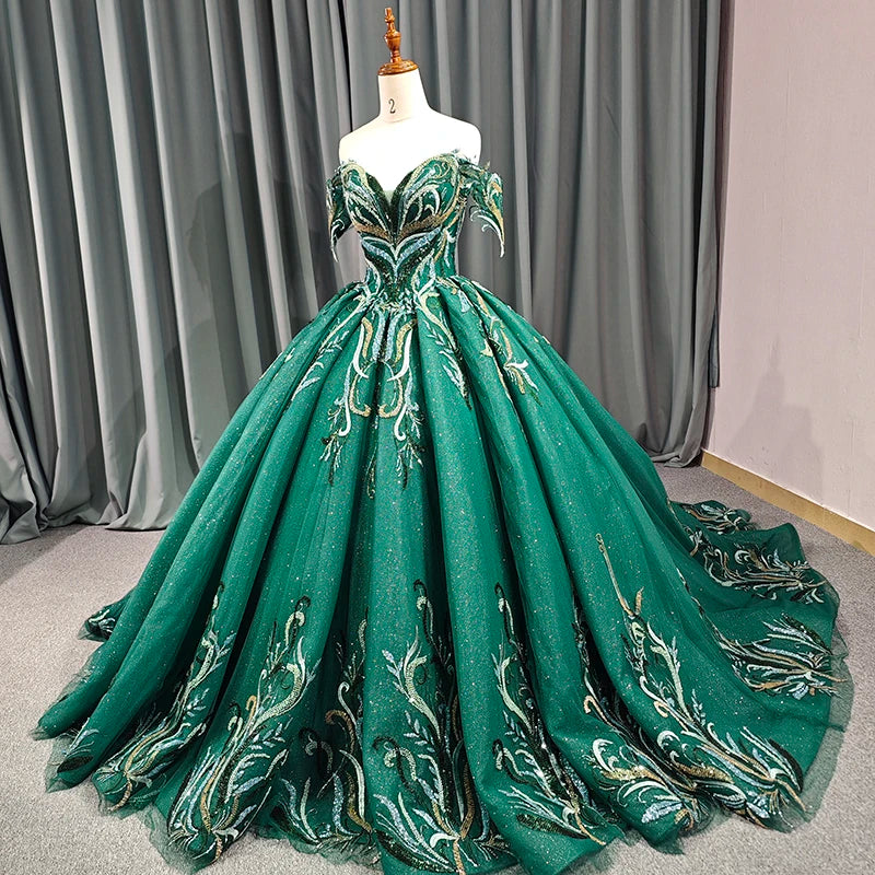 
                      
                        Green Quinceañera Dress
                      
                    