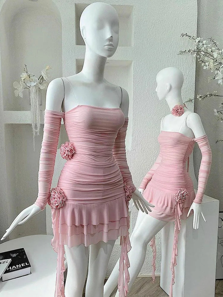 
                      
                        Pink Mini Short Prom Dresses Modern Ruffles Chiffon Evening Party Special Occasion Event Gown
                      
                    