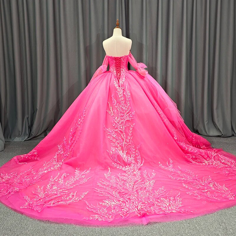 Sequins Ball Gown Quinceañera Dress