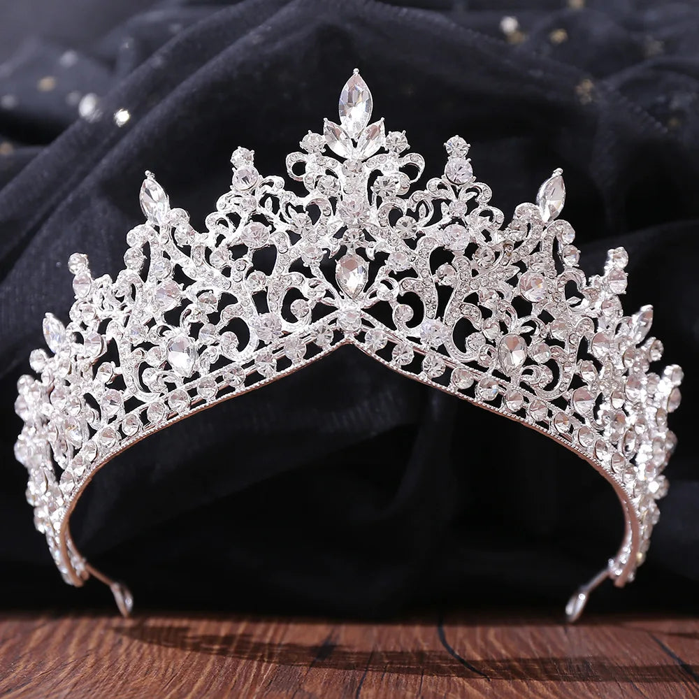 
                      
                        Rhinestone Tiara Crowns  Party Crystal Hair Accessories
                      
                    