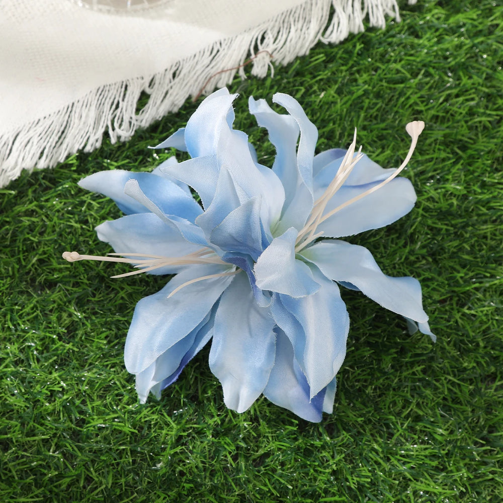 
                      
                        Orchid Flower Hair Clip Bohemian Small Hairpin Bridal Barrette Beach Wedding Accessories
                      
                    