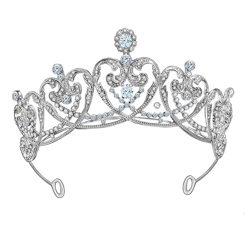 
                      
                        Heart Shape Royal Crystal Princess Tiara Crown
                      
                    