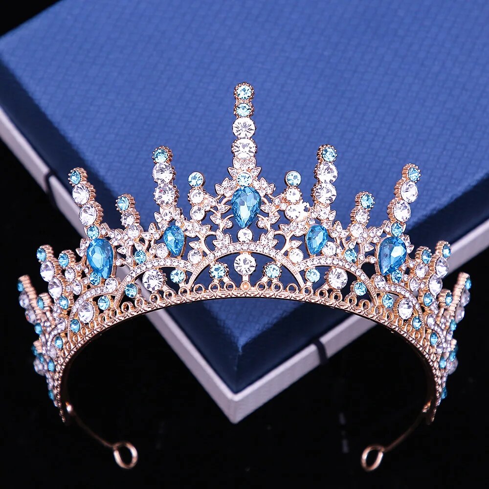 Rhinestone Crystal Tiara Wedding Party Crown Bridal Hair Jewelry