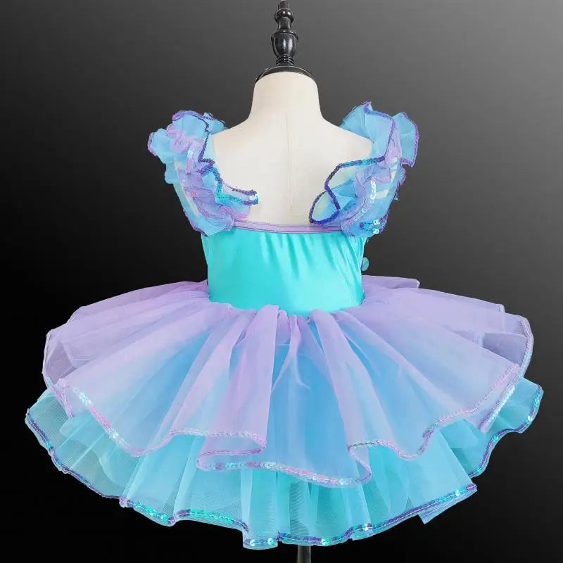 
                      
                        Girls Sequined Ballerina Dance Performance Costume
                      
                    