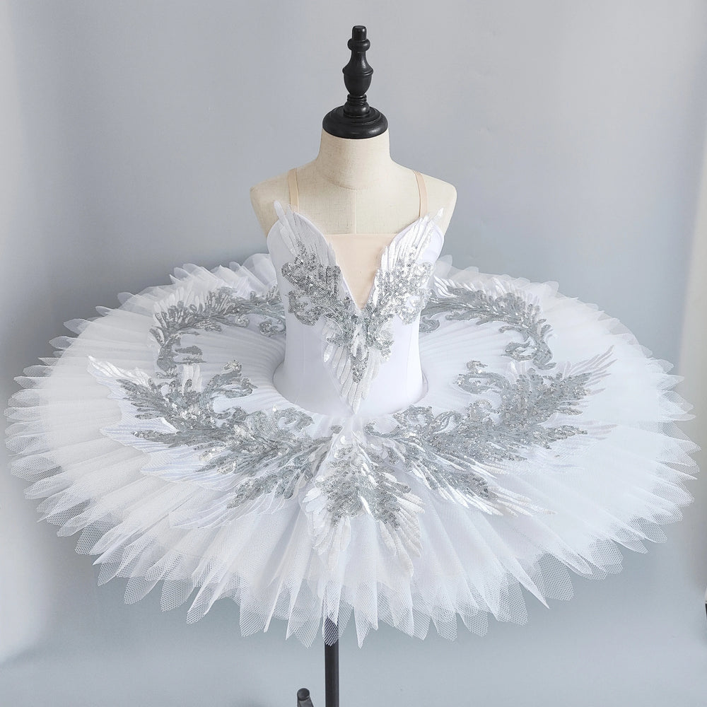 
                      
                        Ballet Tutu Girls White Stiff Tulle Pancake Professional Stage Costume
                      
                    