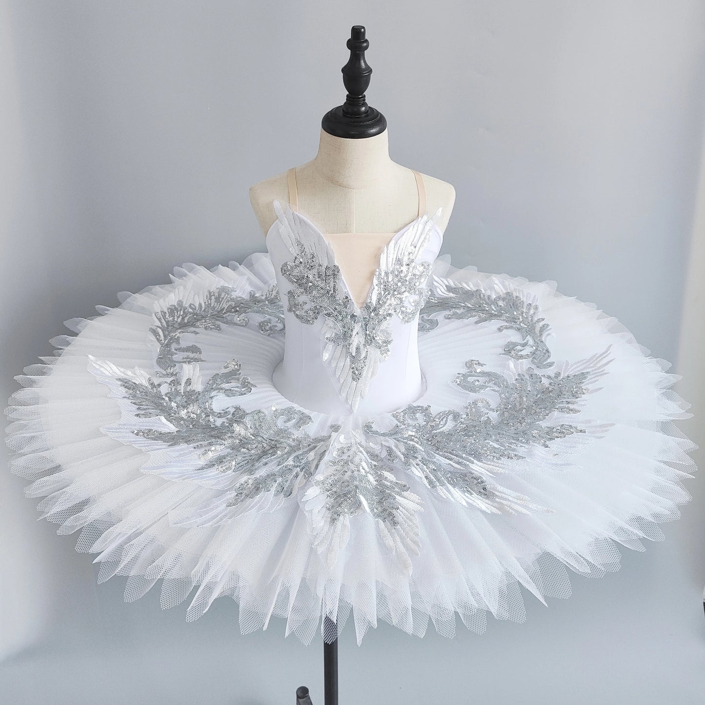 Ballet Tutu Girls White Stiff Tulle Pancake Professional Stage Costume TulleLux Bridal Crowns Accessories