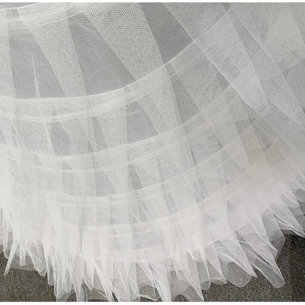 
                      
                        Full White Ball Gown Hoop Wedding Accessories Petticoat Underskirt Slip Quinceanera Gown
                      
                    