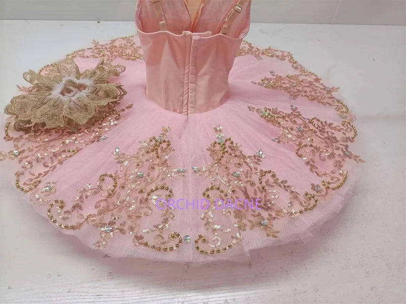 
                      
                        Unique Design Girls Performance Wear Pink Ballet Tutu Costume
                      
                    