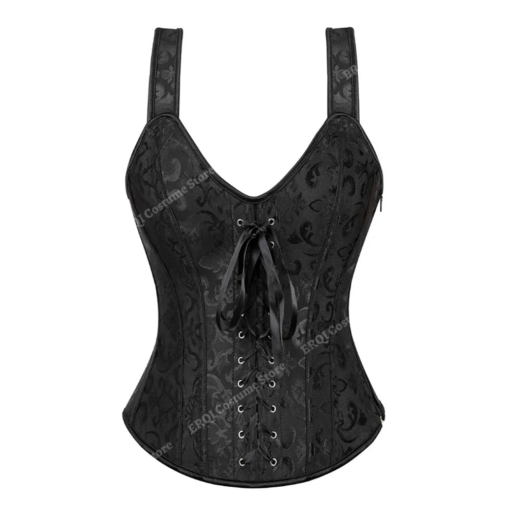 
                      
                        Steampunk Corset with Cup Lingerie Bustier Plus Size
                      
                    